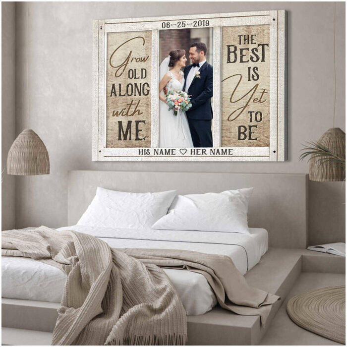 Personalized Couple Canvas Prints - Wedding Gift To Step Daughter.