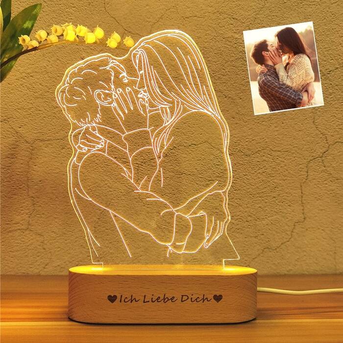 Personalized Photo Lamp - Wedding Gift To Step Daughter. 