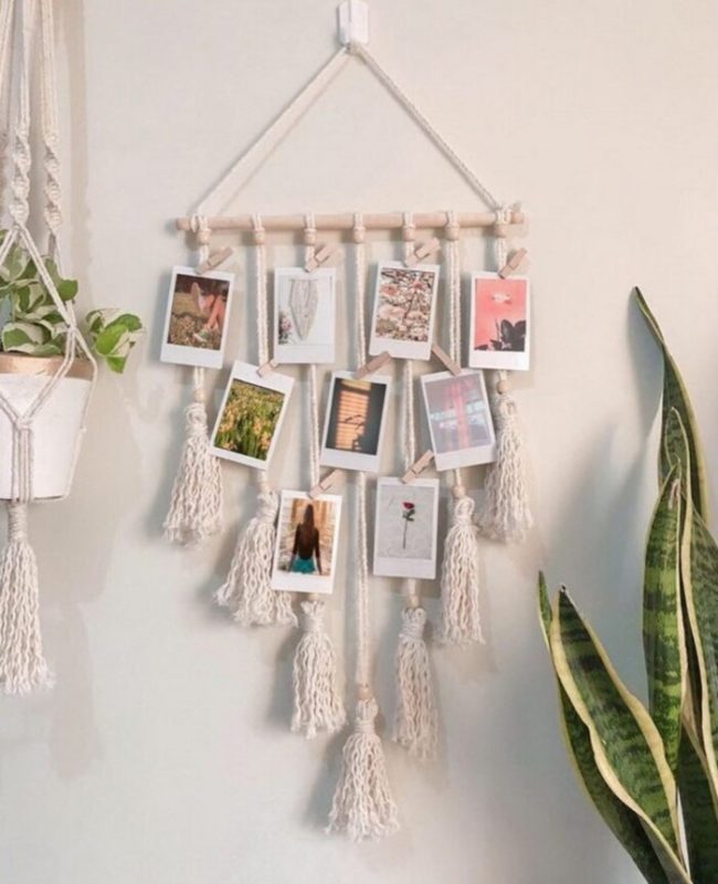 Macrame Picture Frame - wedding gift to step daughter. 