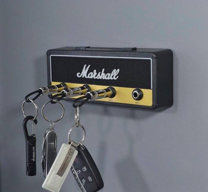 Guitar Amp Keyring Holder - wedding gift to step daughter. 