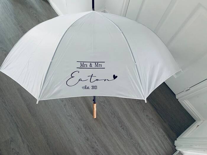 Personalized Umbrella - step daughter wedding gifts