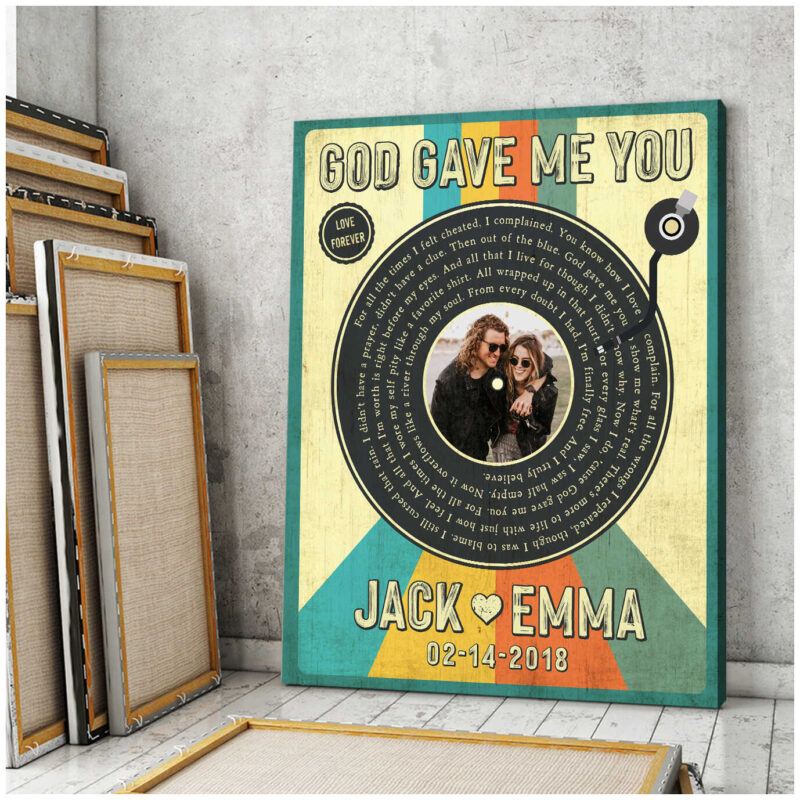 Personalized Lyrics Canvas Wedding Gifts For A Music Lover Ohcanvas Illustration 3
