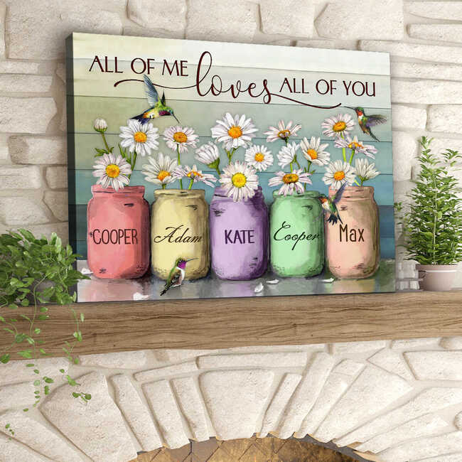 mother's day garden gifts Family Gifts Daisies and Hummingbirds