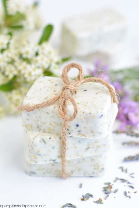 Mother's day DIY gifts Lavender Chamomile Tea Soap
