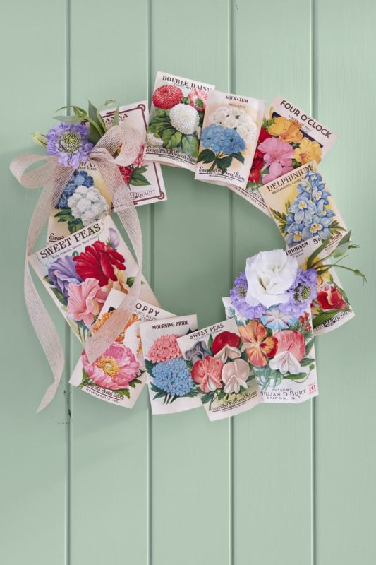 Mother'S Day Diy Gifts Seed Packet Wreath