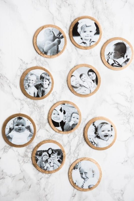 Mother's Day DIY gifts: Personalized Photo Coasters