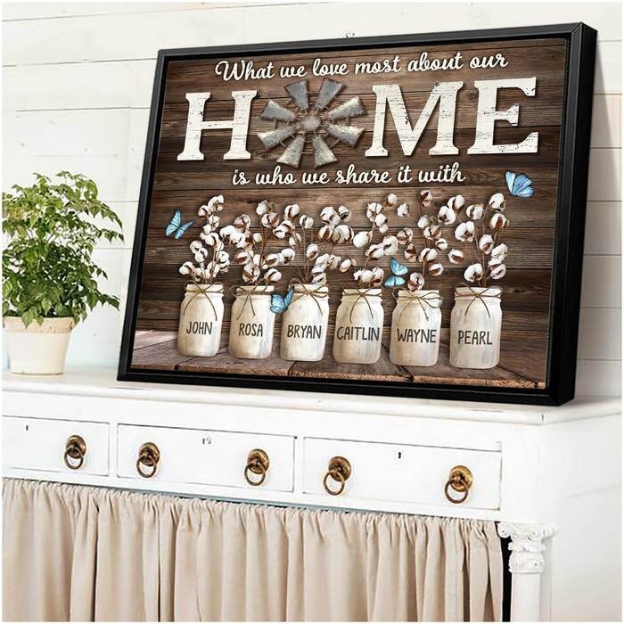Custom Home Canvas For Family - Good Anniversary Gifts For Parents