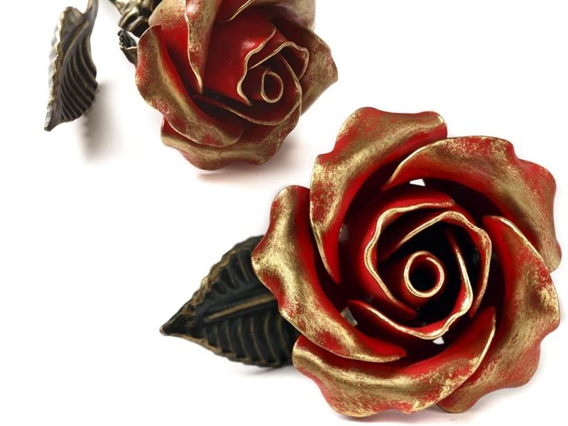 Hand Forged Iron Rose For The 6Th Anniversary Gift