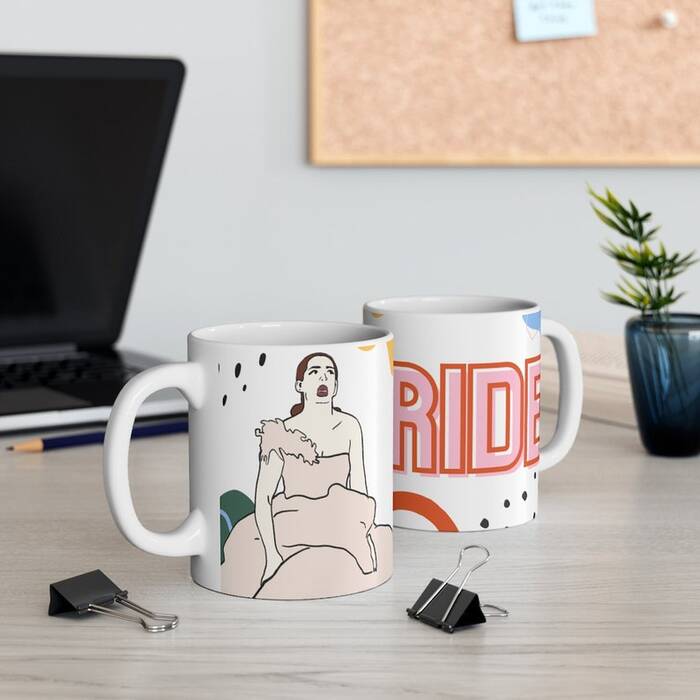 Humorous Bride Mug - Funny gifts for bride to be.