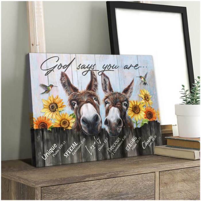God Says You Are Funny Canvas - Funny gifts for bride to be.