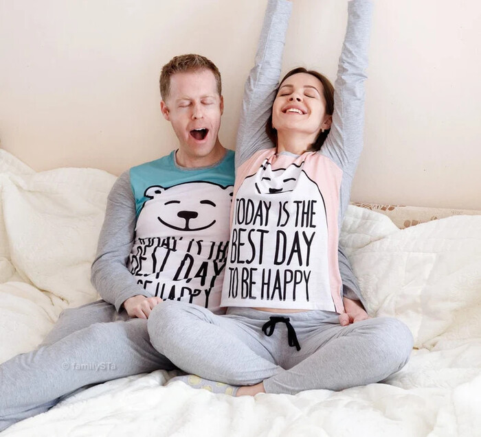 Cute Pajamas For Couples - Funny Gift For Bride.