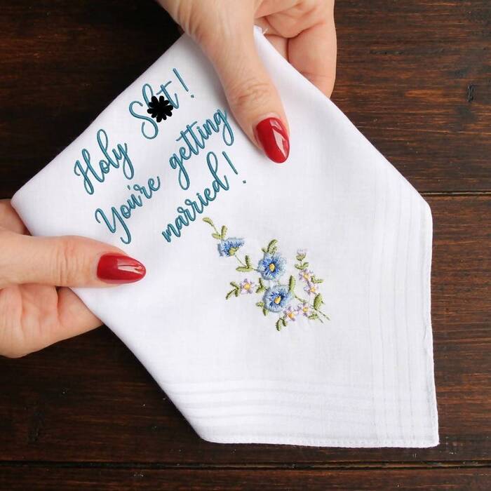 Funny Bridal Handkerchief.