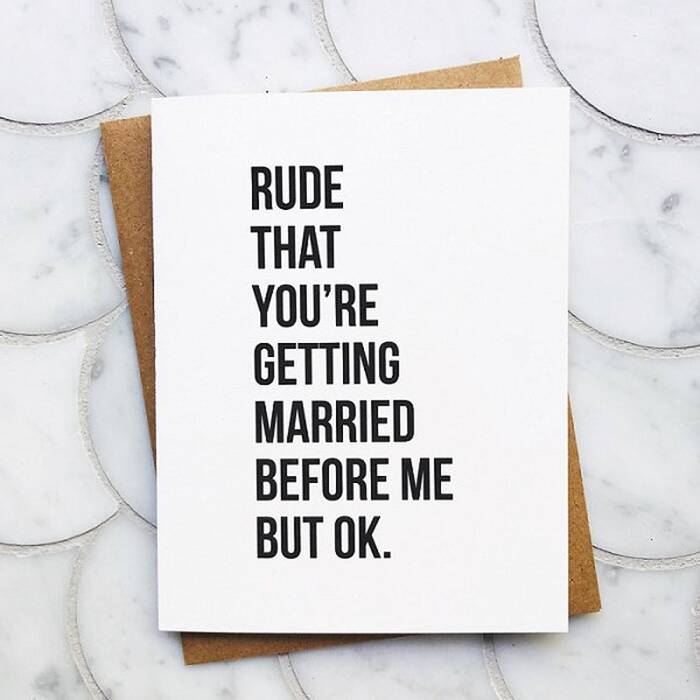Funny Wedding Card. 