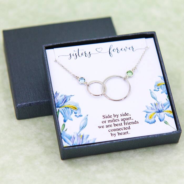 Mother'S Day Gifts For Sister Personalized Sister’s Necklace For Mother’s Day
