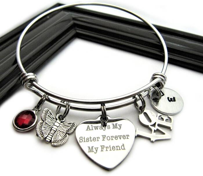 mother's day gifts for sister Always My Sister Bracelet