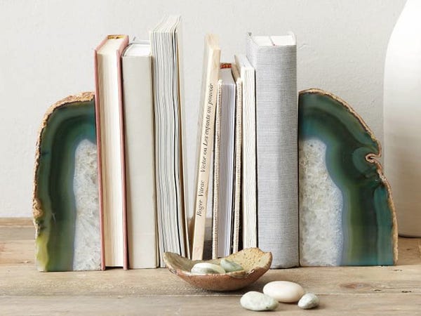 mother's day gifts for friends Gift the West Elm Agate Bookend, from $15