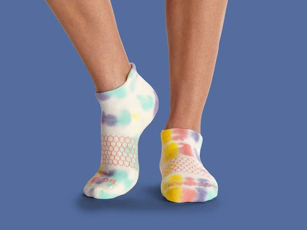 mother's day gifts for friends Gift the Bombas Tie Dye Ankle Socks, $16