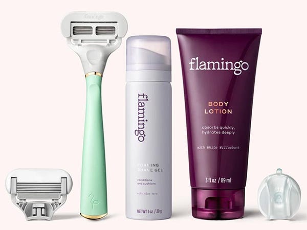 mother's day gifts for friends Gift the Flamingo Shave Set, $16