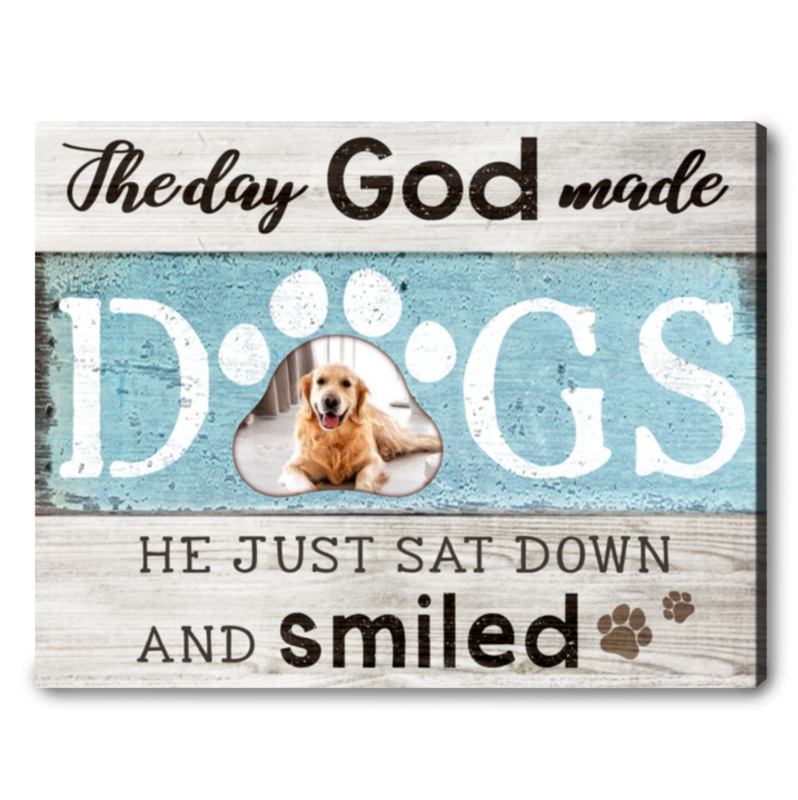 Custom Dog Gifts The Day God Made Dogs Sweet Dog Saying Dog Lover Gifts