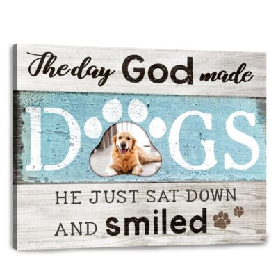Custom Dog Gifts The Day God Made Dogs Illustration 1