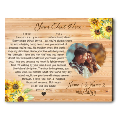 Personalized Anniversary Canvas Print Gifts For Your Partner