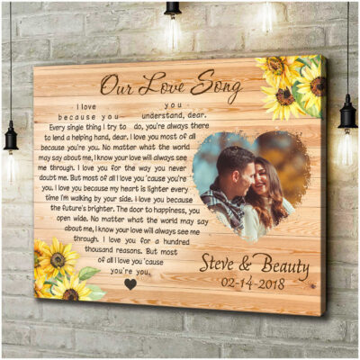 Personalized Anniversary Canvas Print Gifts For Your Partner