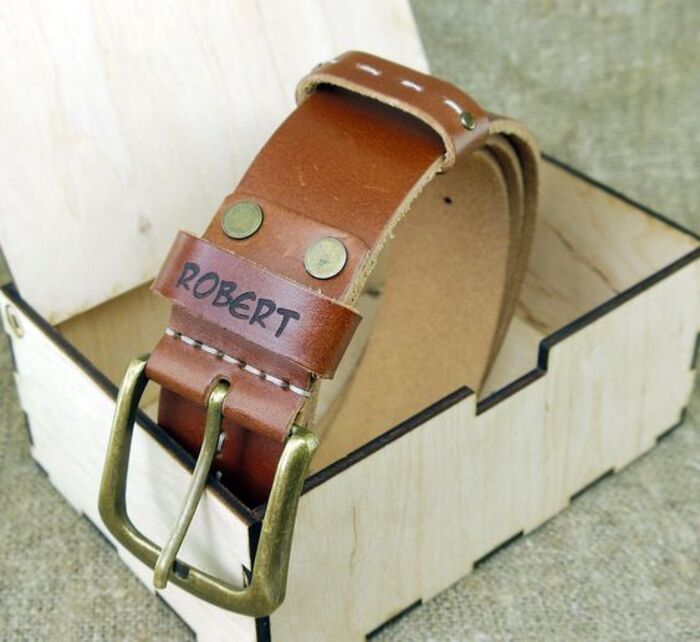 personalized gifts for husband - Thoughtful leather belt