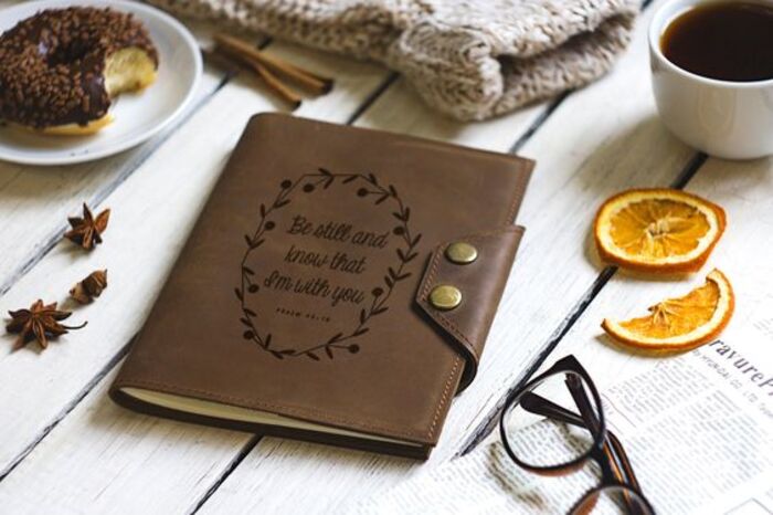 Engraving journal - customized gifts for husband