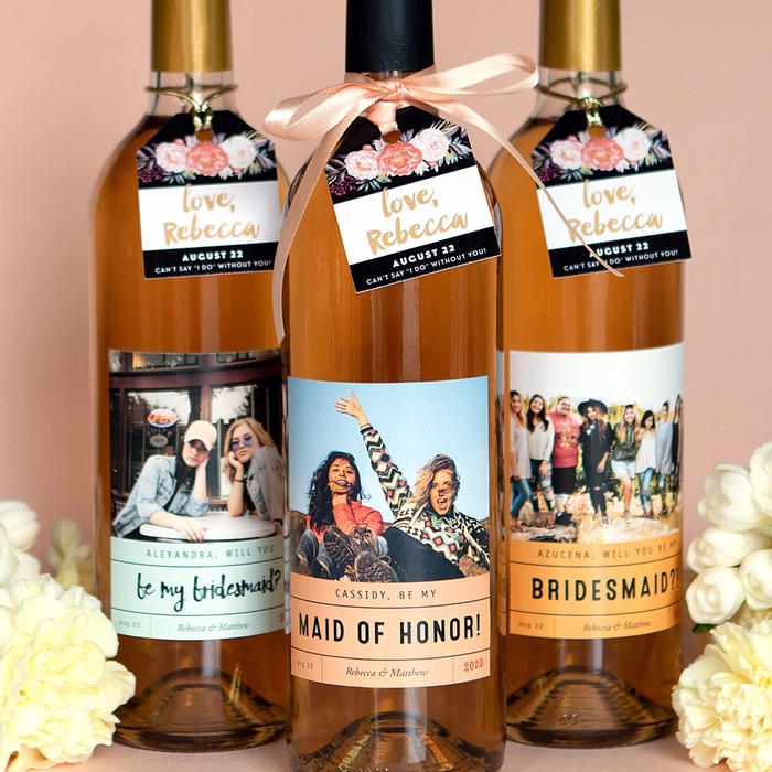 Unique Wine Labels Is One Of The Best Wedding Gifts For Bride From Friend