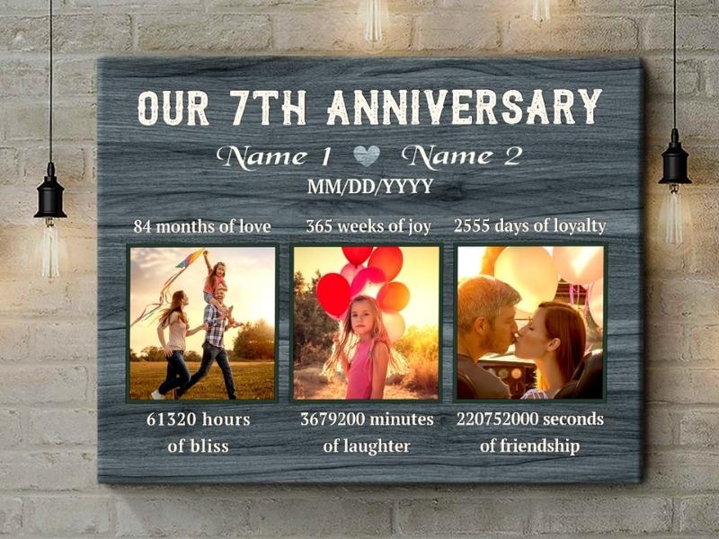 Best-selling Wall Art for the 7 year anniversary gift