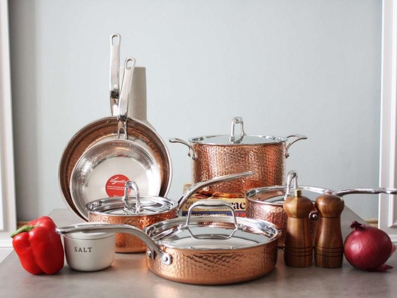 Copper Cookware Set for the 7th anniversary sweet gift