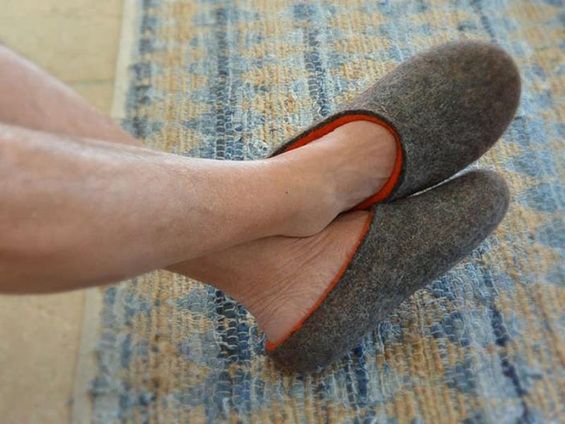 Wool Slippers For Men For Seventh Anniversary Present Idea