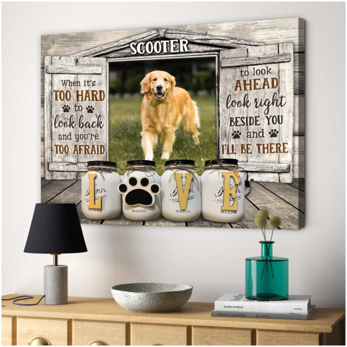 Best custom gifts for wife: personalized pet canvas for her