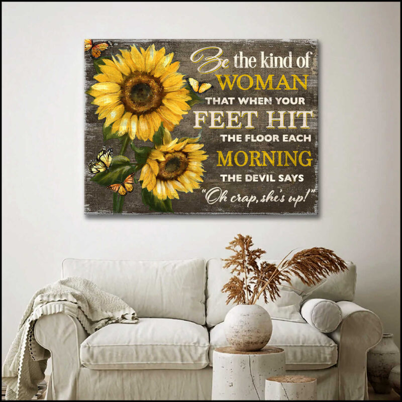 Valentine Gifts For Grandchildren "Be The Kind Of Woman" canvas print