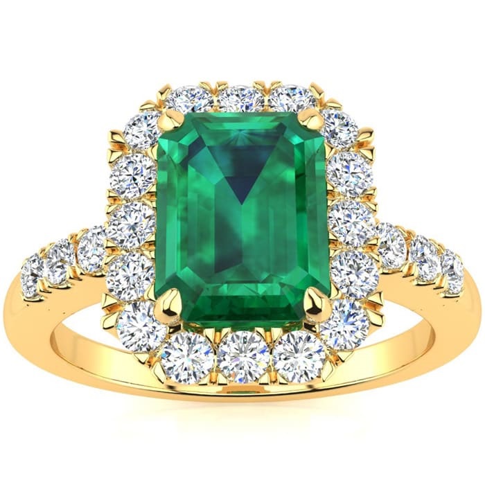 Gold And Emerald Ring As 20 year anniversary gift for her