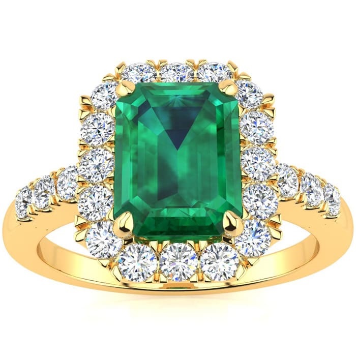 Gold And Emerald Ring As 20 Year Anniversary Gift For Her