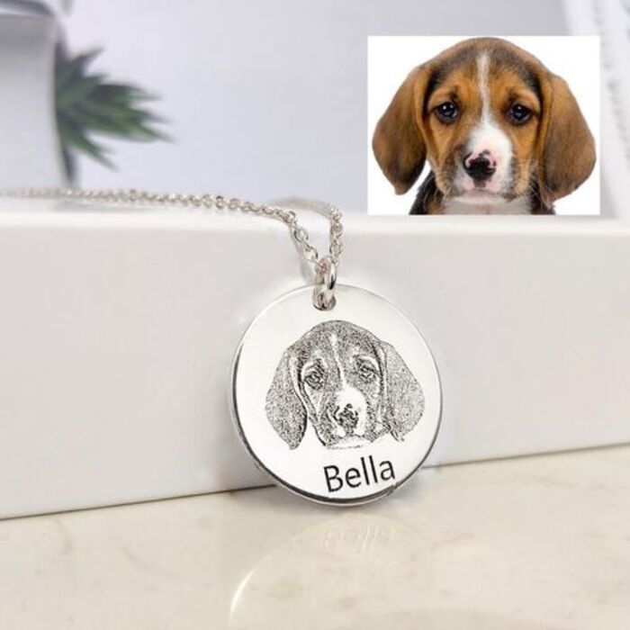 Pet Necklace - Sterling Silver Gift For Wife Who Loves Animals