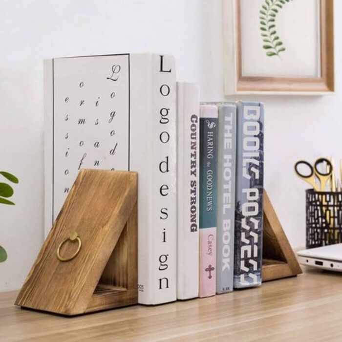 Wood bookends - Creative gift ideas for wife 