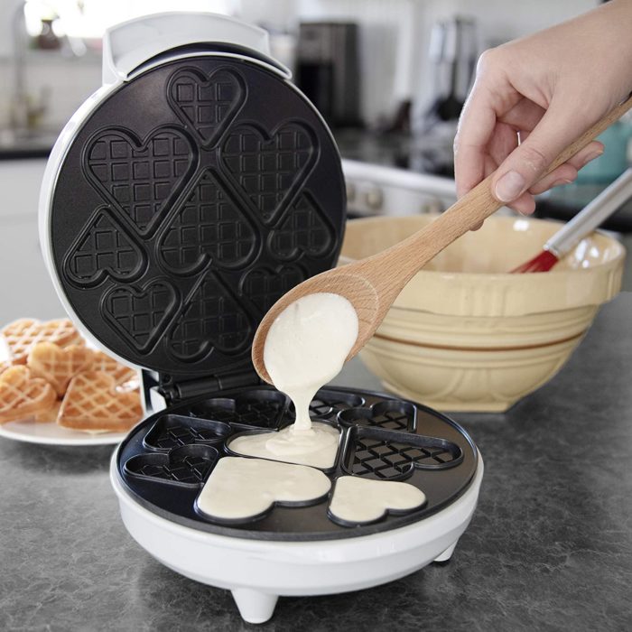 Heart-shaped Waffle- lesbian wedding gifts ideas. 