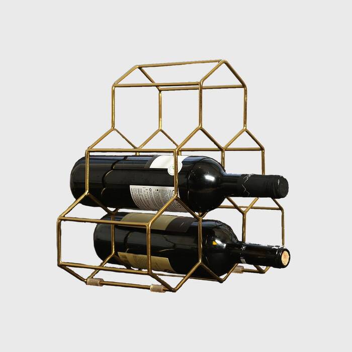 Honeycomb Wine Bottle Rack - wedding gift ideas for bride and groom.