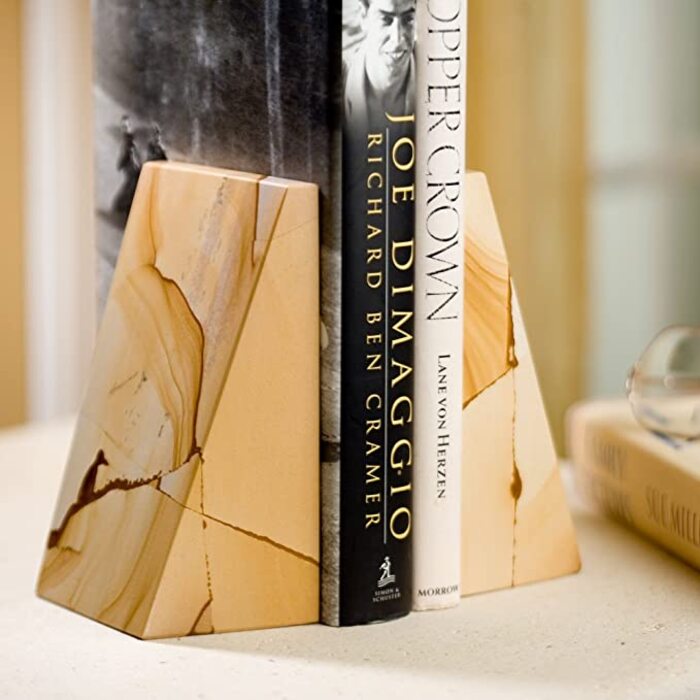 Natural Marble Bookends - wedding present for bride and groom. 