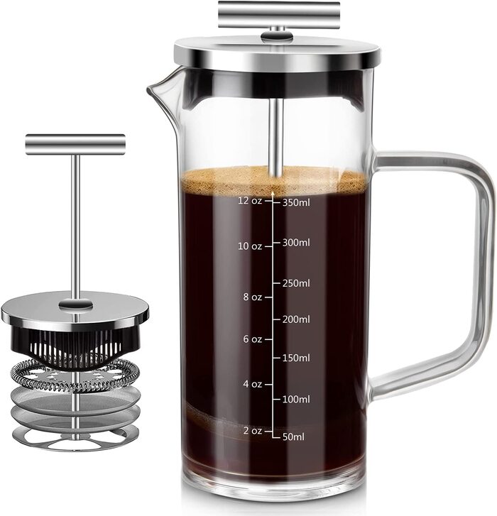 French Press Coffee Maker - Wedding Gift For Bride And Groom.