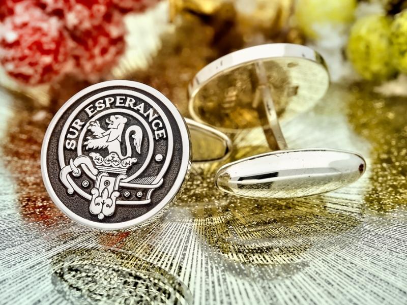 Platinum Plated Cufflinks With Monogram for platinum 20th anniversary gift ideas