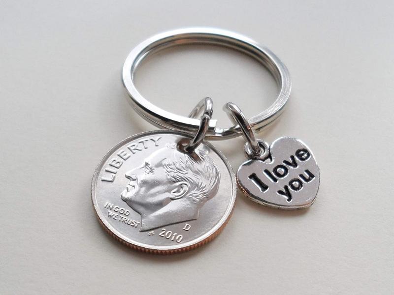 Personalized Key Chain for 20th anniversary gift