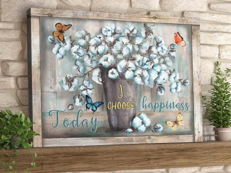 Today I Choose Happiness Wall Art Decor For 20Th Anniversary Gift Ideas For A Couple