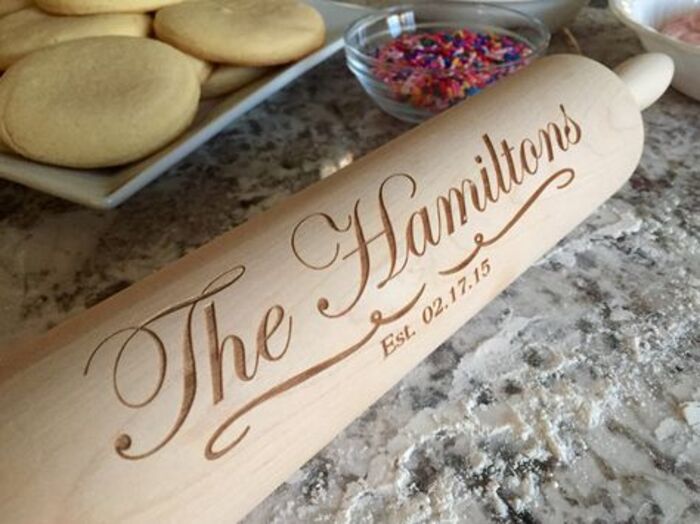 Rolling pin - custom gift for mom's kitchen
