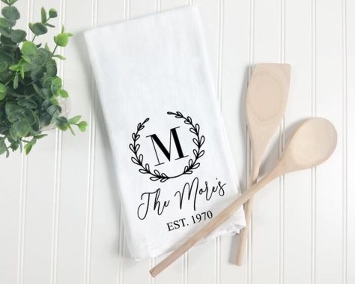 Custom kitchen towels for unique gifts for her