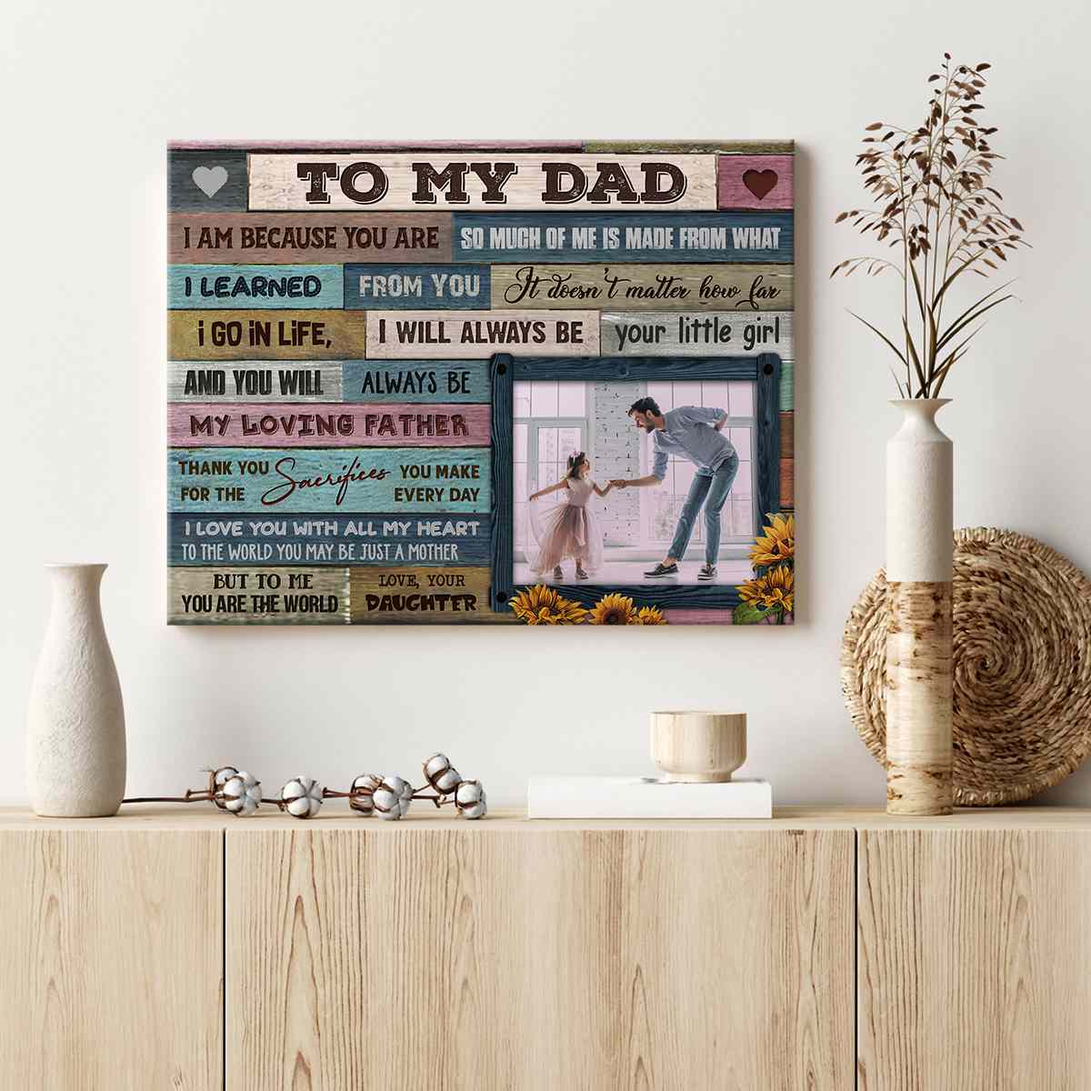 personalized canvas for dad father's day canvas 01