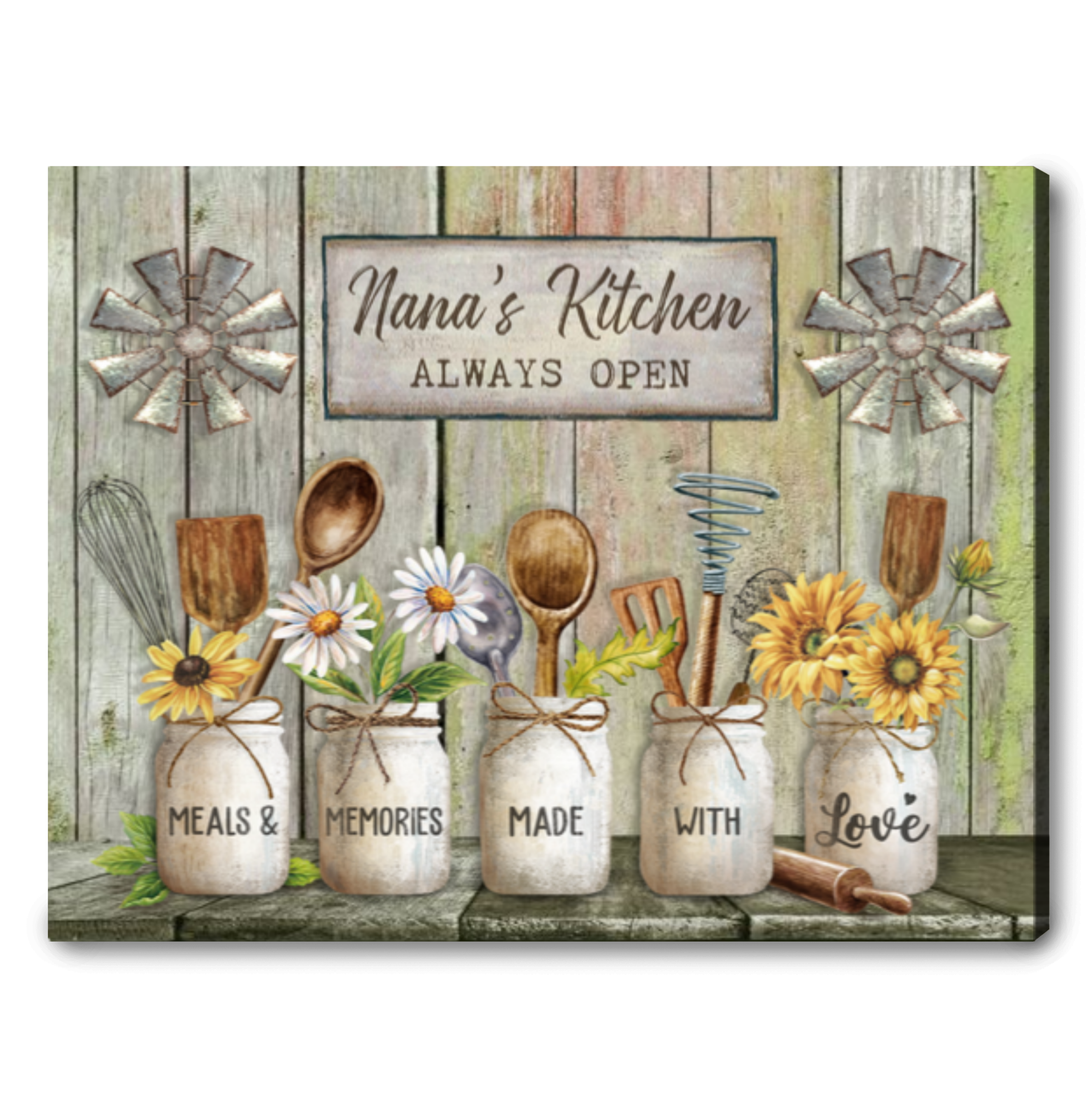 Unique Gift Idea For Grandma Personalized Grandma's House Wall Decor Canvas  - Oh Canvas