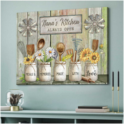 farmhouse kitchen wall decor gift for mom gift for grandma custom canvas print 02